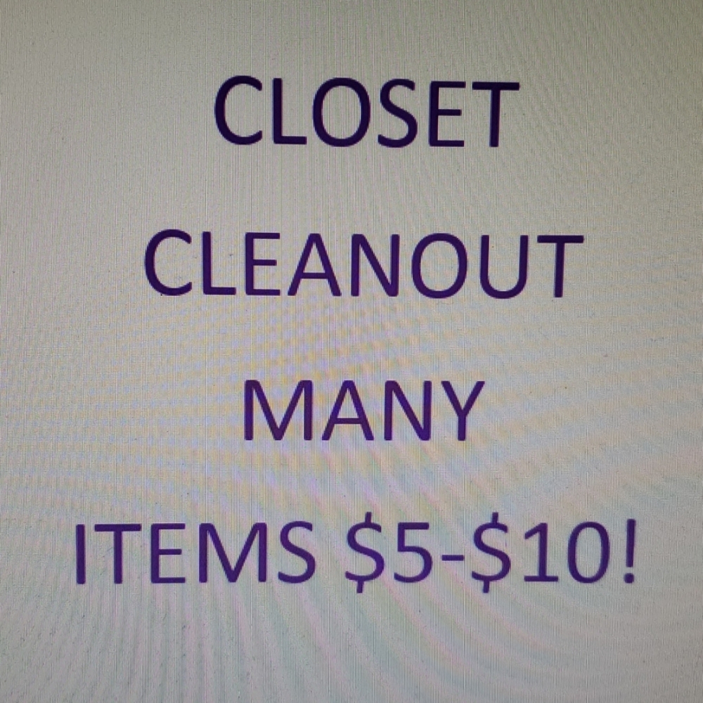Closet cleanout!